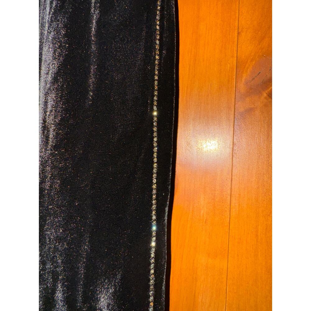 $631 No21 Velvet Track Pants with Swarovski Crystals Stripe Euro 44 / Large NWT - Picture 2 of 7
